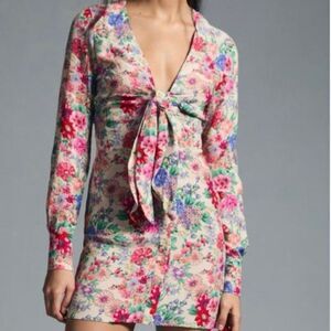 Favorite Daughter Barely Holding It Together Floral Mini Dress NWT Size 10